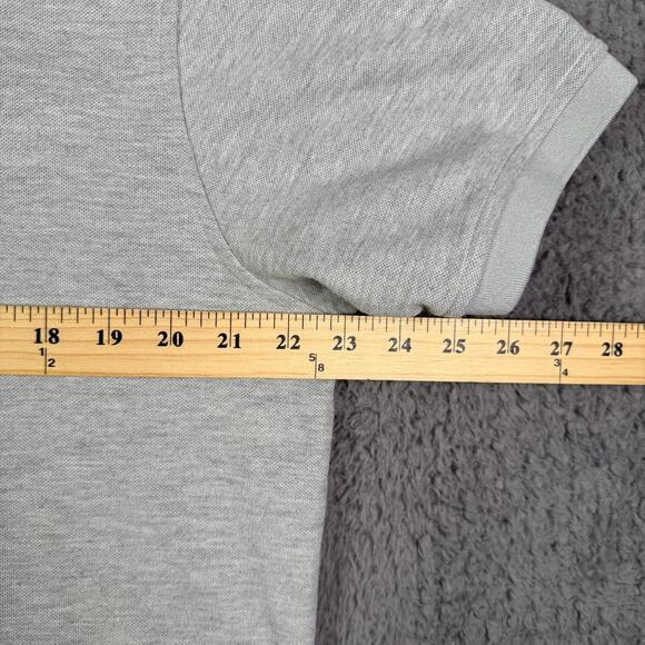 U-510 Polo Shirt Mens Large Gray Pique Mesh Stretch Under 510 Button Down - Picture 7 of 9